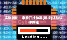 实测辅助”洛阳杠次辅助作弊开挂(透视)辅助软件教程