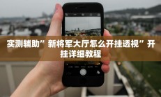 实测辅助”新将军大厅怎么开挂透视”开挂详细教程