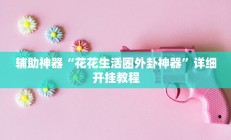 辅助神器“花花生活圈外卦神器”详细开挂教程