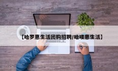 【哈罗惠生活团购招聘/哈喽惠生活】