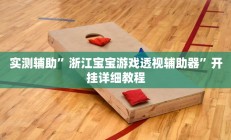 实测辅助”浙江宝宝游戏透视辅助器”开挂详细教程