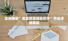 实测辅助”友友联盟辅助软件”开挂详细教程