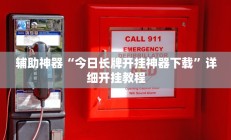 辅助神器“今日长牌开挂神器下载”详细开挂教程