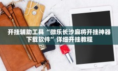 开挂辅助工具“微乐长沙麻将开挂神器下载软件”详细开挂教程