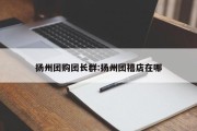 扬州团购团长群:扬州团禧店在哪