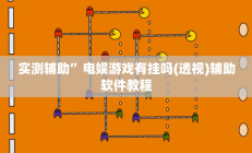 实测辅助”电娱游戏有挂吗(透视)辅助软件教程