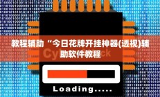 教程辅助“今日花牌开挂神器(透视)辅助软件教程