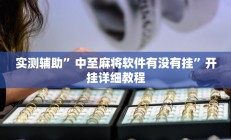 实测辅助”中至麻将软件有没有挂”开挂详细教程