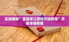 实测辅助”宝宝浙江游戏开挂教程”开挂详细教程