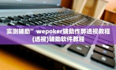 实测辅助”wepoker辅助作弊透视教程(透视)辅助软件教程