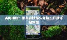 实测辅助”椰岛竞技怎么开挂”开挂详细教程