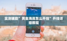 实测辅助”黄金海岸怎么开挂”开挂详细教程