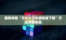 辅助神器“方片十三张辅助器下载”开挂详细教程