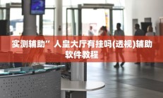 实测辅助”人皇大厅有挂吗(透视)辅助软件教程