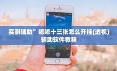 实测辅助”嘟嘟十三张怎么开挂(透视)辅助软件教程