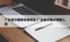 广东南沙最新疫情消息：广东南沙确诊病例人数