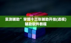 实测辅助”立鸿字牌有挂吗”开挂详细教程