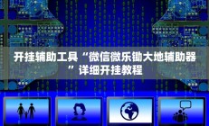 开挂辅助工具“微信微乐锄大地辅助器”详细开挂教程