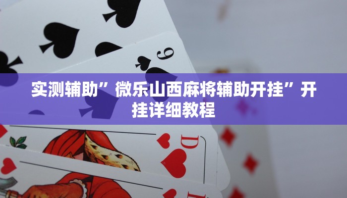 实测辅助”微乐二人跑得快辅助怎么开挂(透视)辅助软件教程