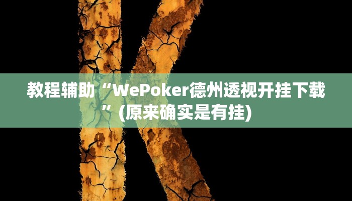 实测辅助”新荣耀棋牌开挂怎么买(透视)辅助软件教程