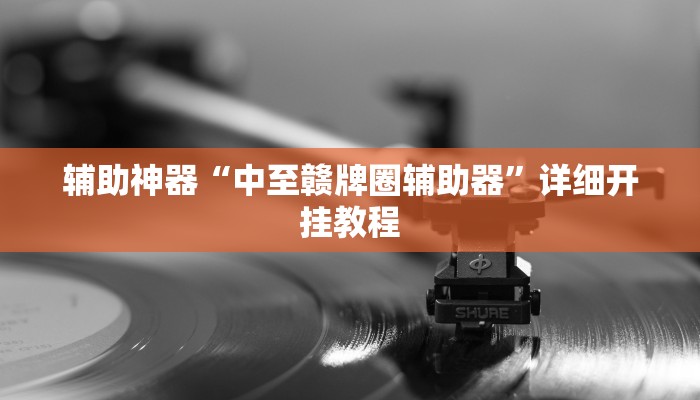 辅助神器“中至赣牌圈辅助器”详细开挂教程
