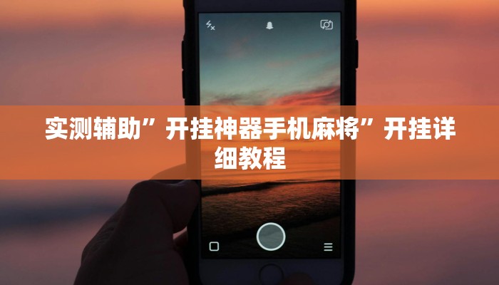 实测辅助”开挂神器手机麻将”开挂详细教程