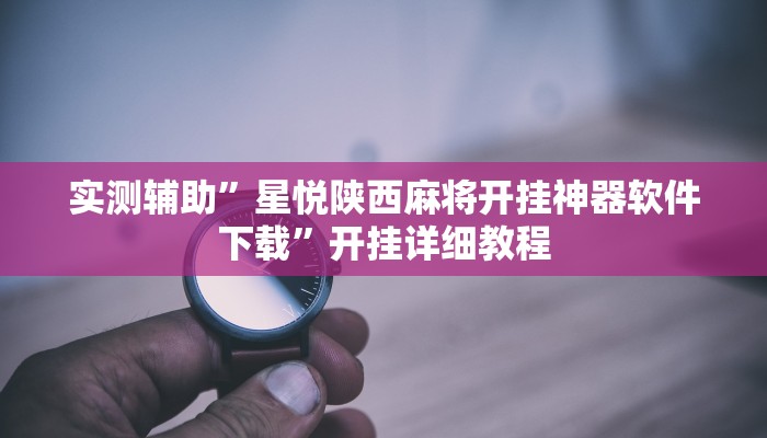 实测辅助”新版德扑之星开挂神器”开挂详细教程