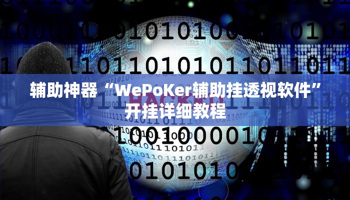 辅助神器“WePoKer辅助挂透视软件”开挂详细教程