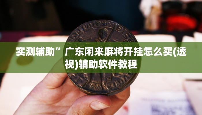 实测辅助”广东闲来麻将开挂怎么买(透视)辅助软件教程
