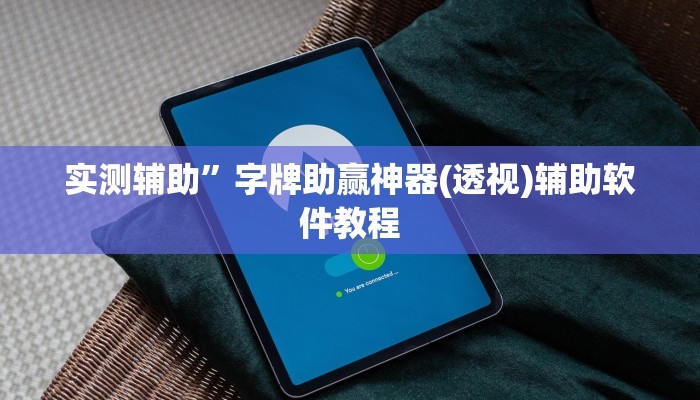 实测辅助”字牌助赢神器(透视)辅助软件教程