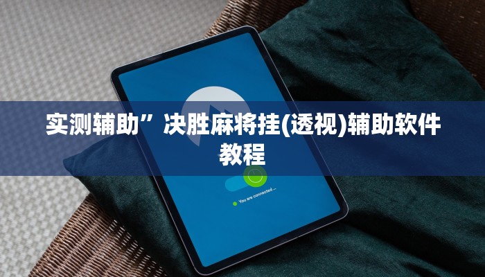 实测辅助”决胜麻将挂(透视)辅助软件教程