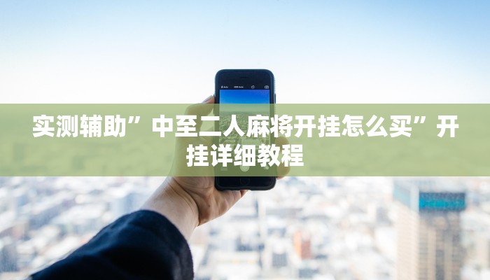 实测辅助”中至二人麻将开挂怎么买”开挂详细教程