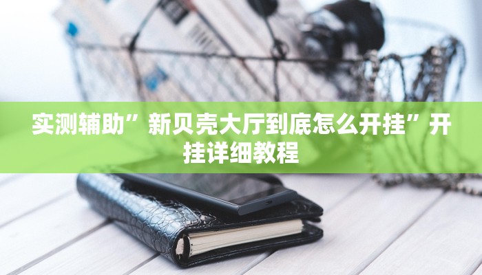 实测辅助”新贝壳大厅到底怎么开挂”开挂详细教程