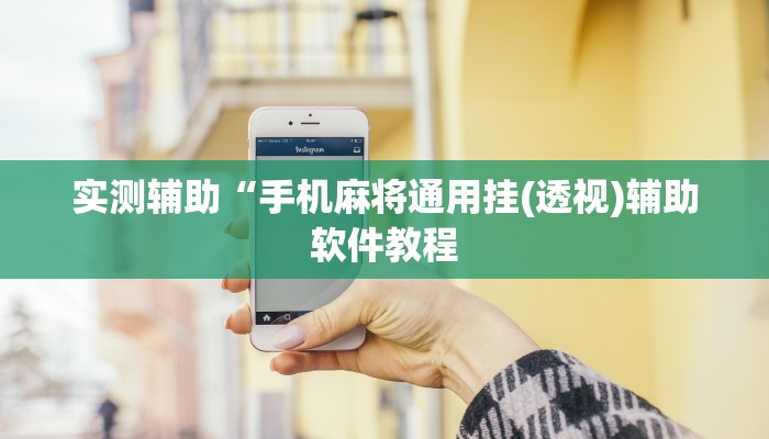 实测辅助“手机麻将通用挂(透视)辅助软件教程