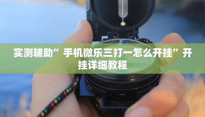 实测辅助”手机微乐三打一怎么开挂”开挂详细教程