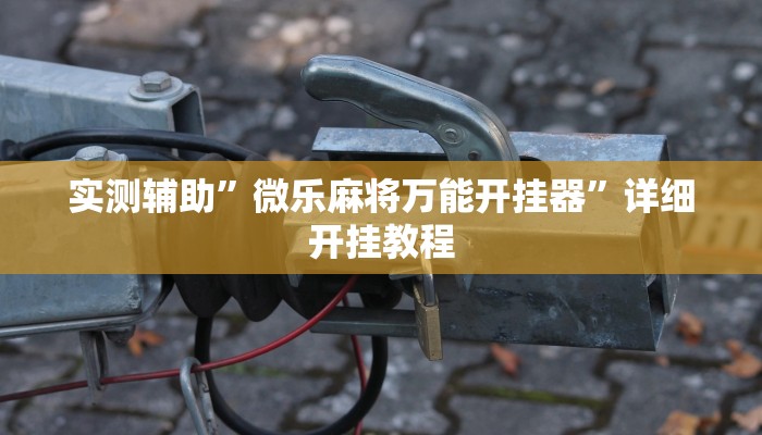 实测辅助”微乐麻将万能开挂器”详细开挂教程