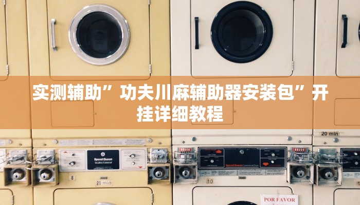 实测辅助”功夫川麻辅助器安装包”开挂详细教程