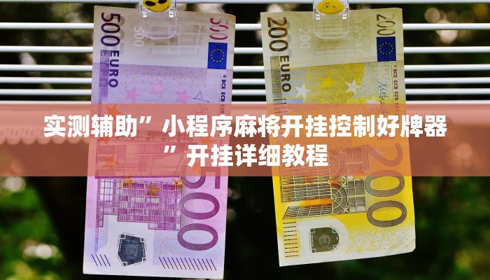 实测辅助”小程序麻将开挂控制好牌器”开挂详细教程
